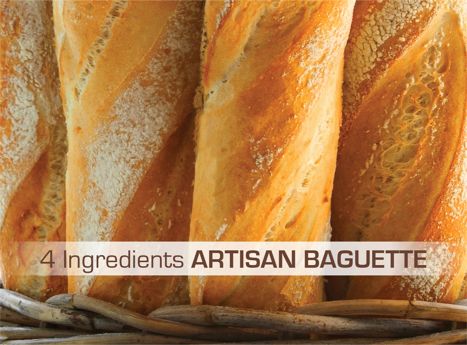 4 Ingredients to Bake artisan baguette using SwissBake® AROMA-TIC -  Active Sourdough Starter