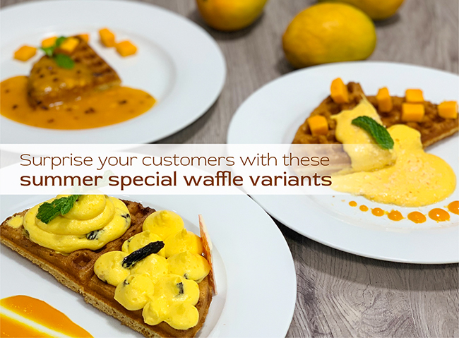 Surprise your customers with these summer special waffle variants