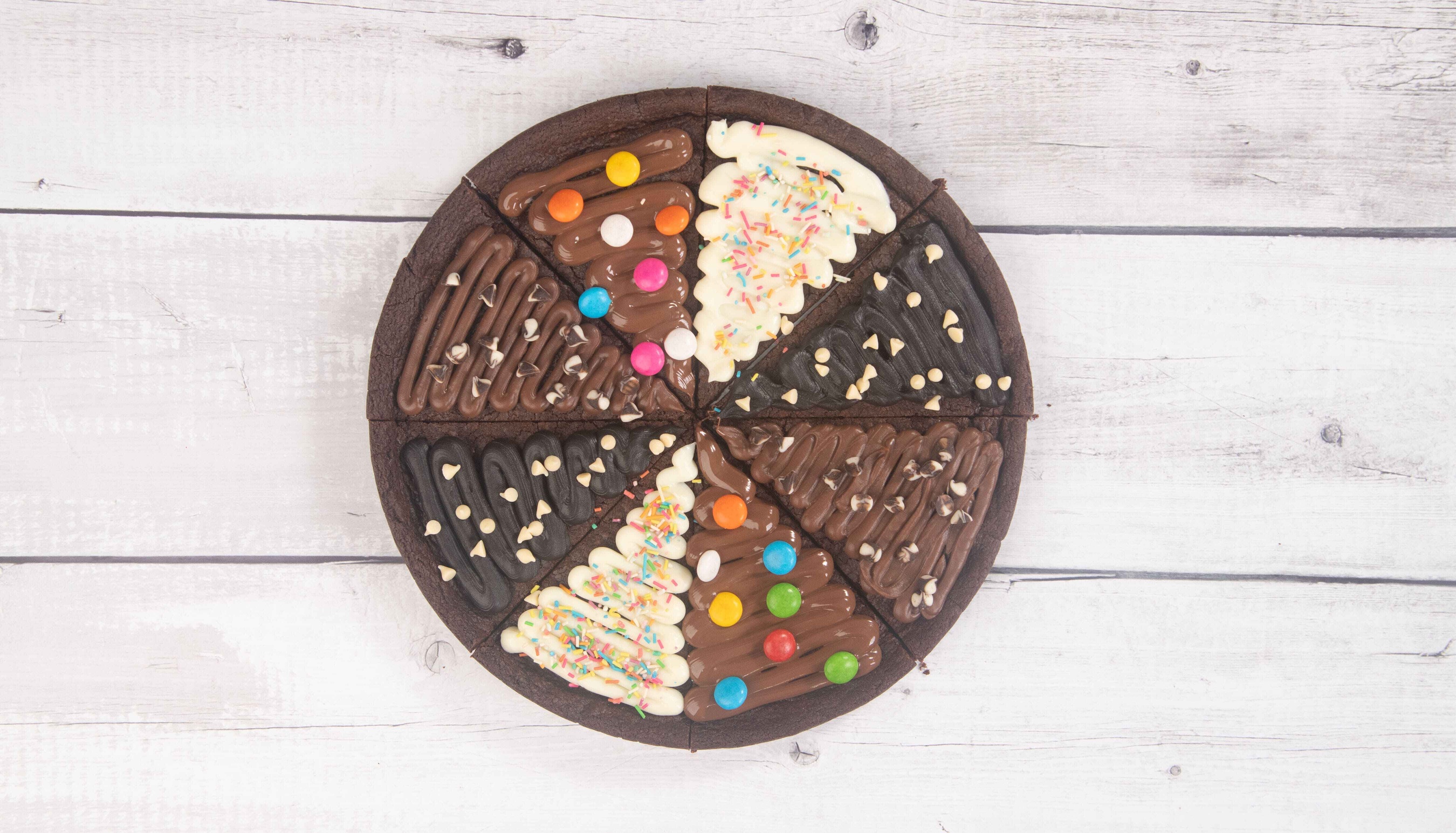 Brownie Cookie Pizza Using Brookie Mix