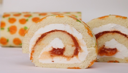 Orange Swiss Roll Cake Recipe