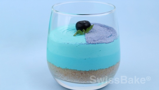 Blue Pea Cheesecake Set Dessert Recipe