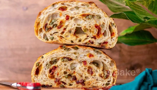 Capers and Sun-Dried Tomato Sourdough Bread Recipe
