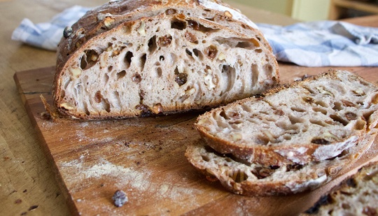 Walnut Raisin Sourdough bread Recipe