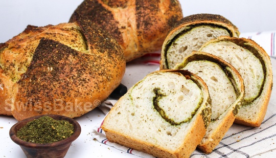 Za'atar Swirl Bread Recipe With Sourdough